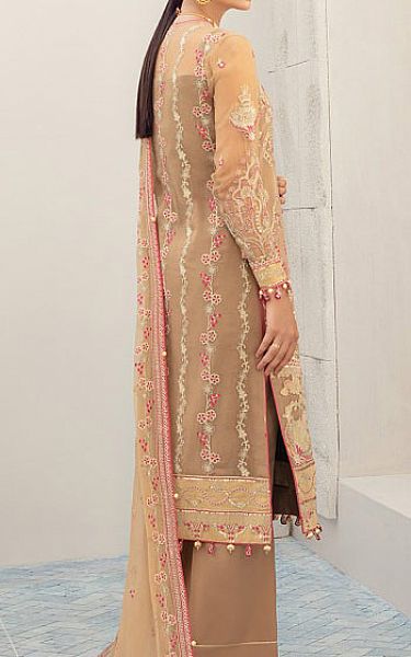 Gulaal Tan Chiffon Suit | Pakistani Dresses in USA- Image 2
