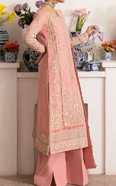 Gulaal Salmon Pink Chiffon Suit | Pakistani Embroidered Chiffon Dresses USA- Image 2
