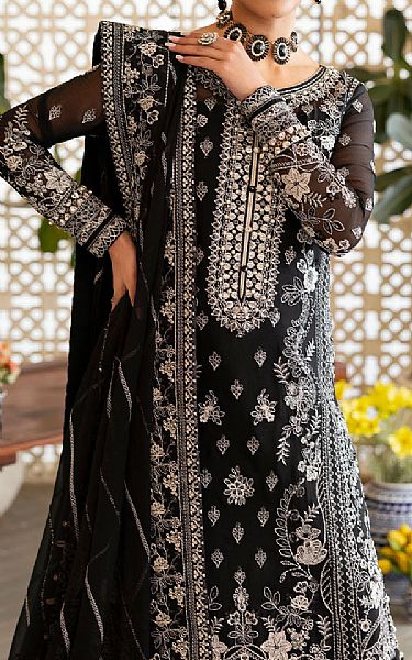 Gulaal Black Chiffon Suit | Pakistani Embroidered Chiffon Dresses USA- Image 3
