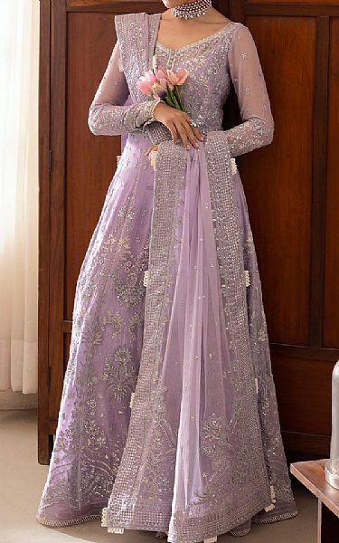 Gulaal Lilac Chiffon Suit | Pakistani Embroidered Chiffon Dresses USA- Image 2