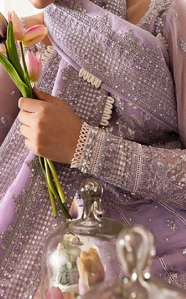 Gulaal Lilac Chiffon Suit | Pakistani Embroidered Chiffon Dresses USA- Image 3
