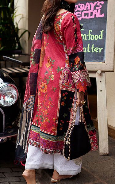 Gulaal Wine Red Lawn Suit | Pakistani Lawn Dress in USA- Image 2