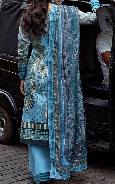 Gulaal Carolina Blue Lawn Suit | Pakistani Lawn Dress in USA- Image 2