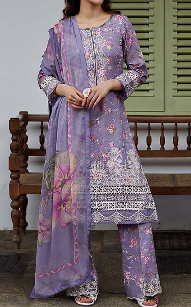 Gulaal Lavender Lawn Suit | Pakistani Lawn Dress in USA- Image 1