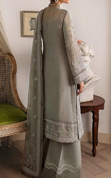 Gulaal Grey Chiffon Suit | Pakistani Embroidered Chiffon Dresses- Image 2