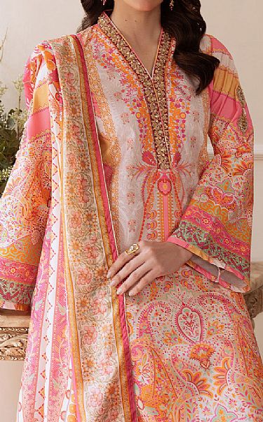 Gulaal Multi Silk Suit | Pakistani Embroidered Chiffon Dresses USA- Image 3