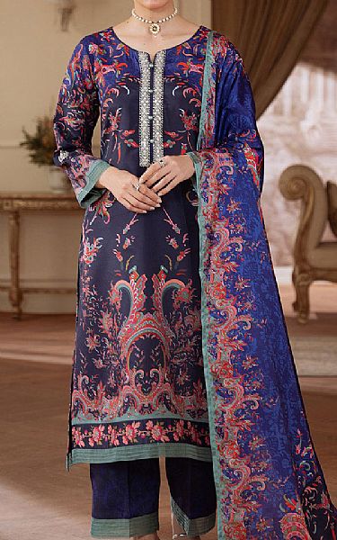 Gulaal Ebony Clay Silk Suit | Pakistani Embroidered Chiffon Dresses USA- Image 1
