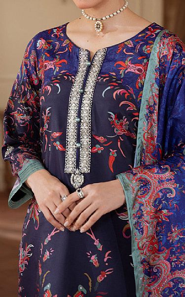 Gulaal Ebony Clay Silk Suit | Pakistani Embroidered Chiffon Dresses USA- Image 3