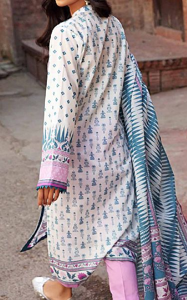 Gul Ahmed White/Mauve Lawn Suit | Pakistani Dresses in USA- Image 2