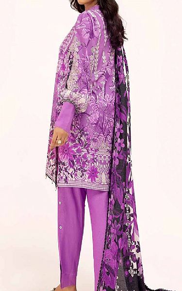 Gul Ahmed Rich Lilac Karandi Suit | Pakistani Winter Dresses in USA- Image 2