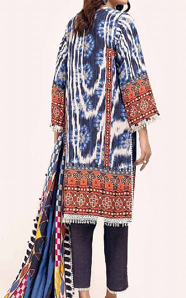 Gul Ahmed Blue Karandi Suit | Pakistani Winter Dresses in USA- Image 2