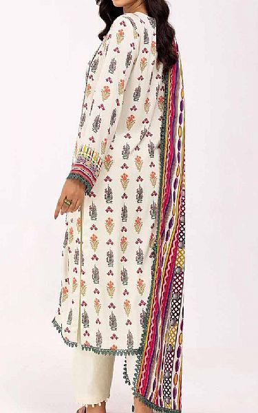 Gul Ahmed Off White Cotail Suit | Pakistani Winter Dresses in USA- Image 2