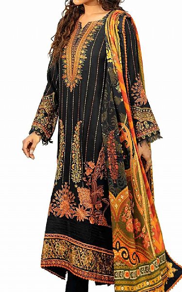 Gul Ahmed Black Cotail Suit | Pakistani Winter Dresses in USA- Image 2