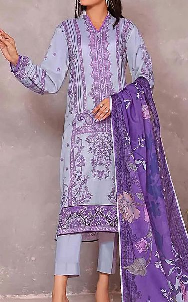 Gul Ahmed Lilac Lawn Suit | Pakistani Dresses in USA- Image 1