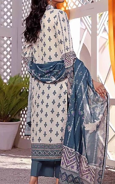 Gul Ahmed Off-white Lawn Suit | Pakistani Dresses in USA- Image 2