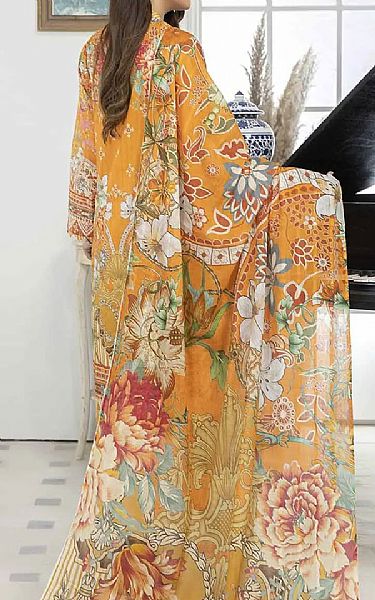 Gul Ahmed Orange Lawn Suit (2 Pcs) | Pakistani Dresses in USA- Image 2