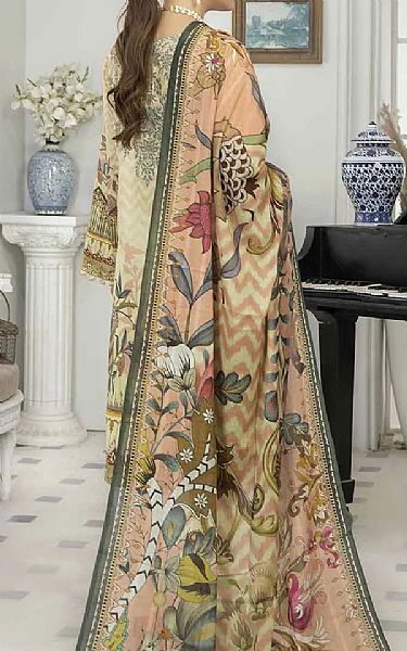 Gul Ahmed Off-white Lawn Suit (2 Pcs) | Pakistani Dresses in USA- Image 2