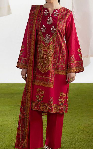 Gul Ahmed Cardinal Lawn Suit | Pakistani Lawn Dress in USA- Image 1