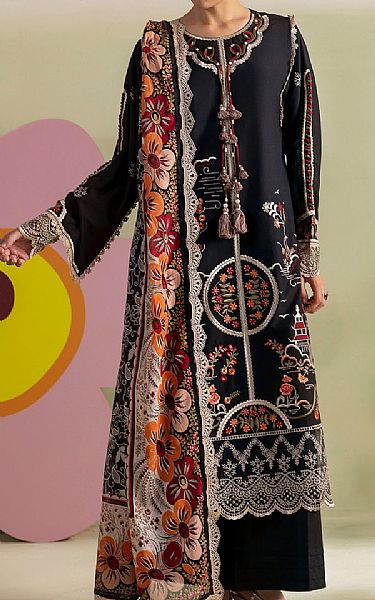 Gul Ahmed Black Lawn Suit | Pakistani Lawn Dress in USA- Image 1
