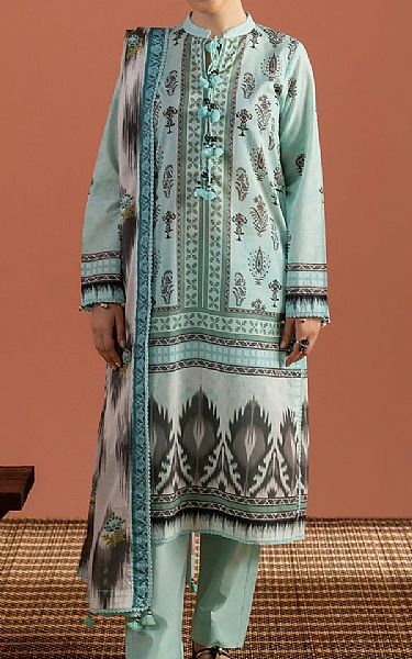 Gul Ahmed Sea Mist Lawn Suit | Pakistani Lawn Dress in USA- Image 1