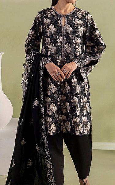 Gul Ahmed Black Lawn Suit | Pakistani Lawn Dress in USA- Image 1