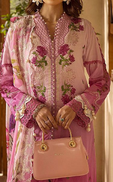 Gul Ahmed Tulip Pink Lawn Suit | Pakistani Lawn Dress in USA- Image 2
