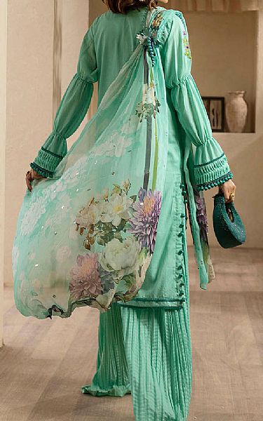Gul Ahmed Aqua Lawn Suit | Pakistani Lawn Dress in USA- Image 2