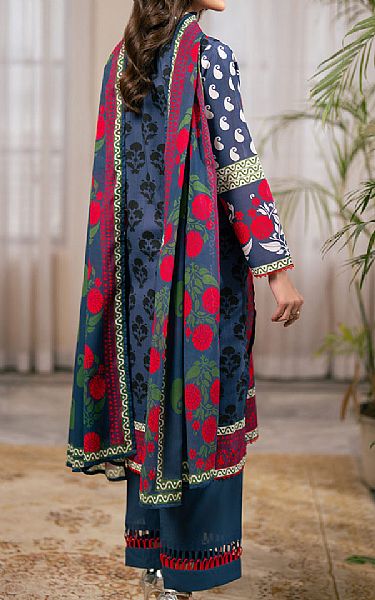 Gul Ahmed Dusky Blue Cross Hatch Suit | Pakistani Lawn Dress in USA- Image 2