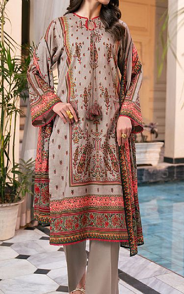 Gul Ahmed Beige Cross Hatch Suit | Pakistani Lawn Dress in USA- Image 1