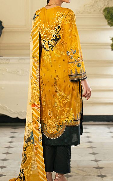 Gul Ahmed Orange Cross Hatch Suit | Pakistani Lawn Dress in USA- Image 2
