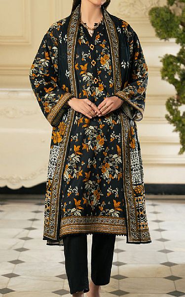 Gul Ahmed Black Cross Hatch Suit | Pakistani Lawn Dress in USA- Image 1