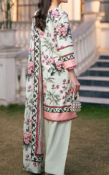 Gul Ahmed Off White Cross Hatch Suit | Pakistani Lawn Dress in USA- Image 2