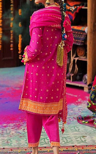 Gul Ahmed Hot Pink Lawn Suit | Pakistani Lawn Suits- Image 2