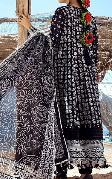 Gul Ahmed Black Lawn Suit | Pakistani Lawn Suits- Image 2