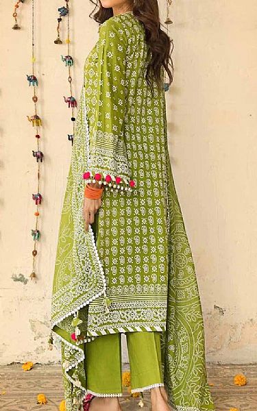 Gul Ahmed Murky Green Lawn Suit | Pakistani Lawn Suits- Image 2