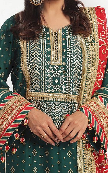 Gul Ahmed Gable Green Lawn Suit | Pakistani Lawn Dress in USA- Image 2