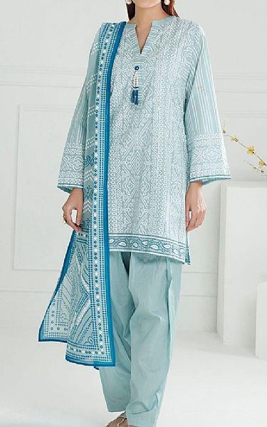 Gul Ahmed Sea Mist Lawn Suit | Pakistani Lawn Dress in USA- Image 1