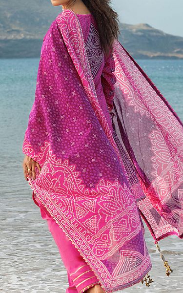 Gul Ahmed Pink Lawn Suit | Pakistani Lawn Dress in USA- Image 2