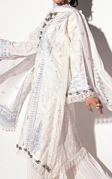 Gul Ahmed White Lawn Suit | Pakistani Lawn Dress in USA- Image 2