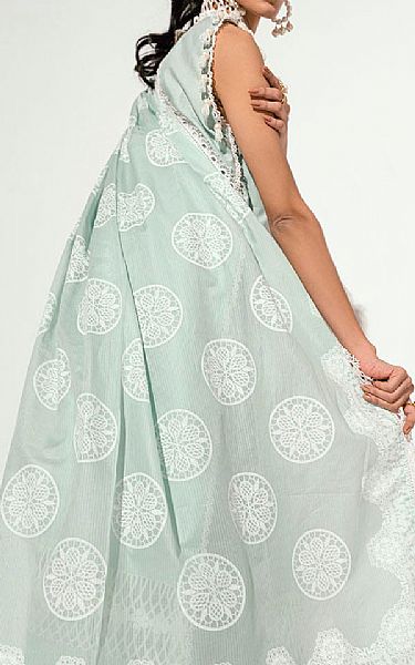 Gul Ahmed Light Turquoise Lawn Suit | Pakistani Lawn Dress in USA- Image 2