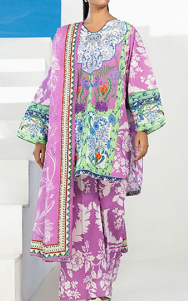 Gul Ahmed Pink Pearl Lawn Suit | Pakistani Lawn Dress in USA- Image 1