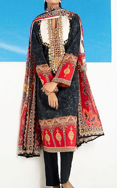 Gul Ahmed Black Lawn Suit | Pakistani Lawn Dress in USA- Image 1