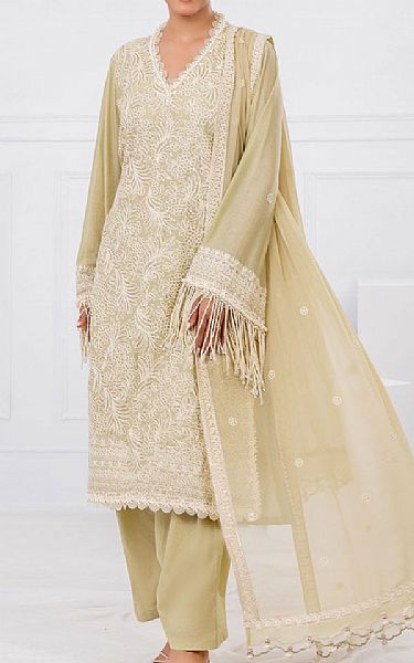 Gul Ahmed Lime Green Lawn Suit | Pakistani Lawn Dress in USA- Image 1