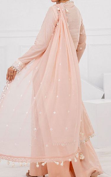 Gul Ahmed Peach Lawn Suit | Pakistani Lawn Dress in USA- Image 2