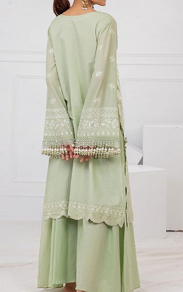 Gul Ahmed Light Green Lawn Suit (2 pcs) | Pakistani Lawn Dress in USA- Image 2