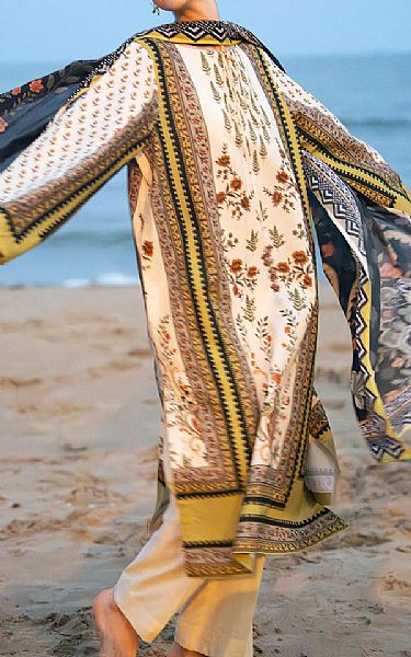 Gul Ahmed Off White Lawn Suit | Pakistani Lawn Dress in USA- Image 1