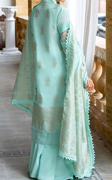 Gul Ahmed Aqua Jacquard Suit | Pakistani Lawn Dress in USA- Image 2