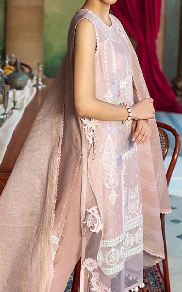 Gul Ahmed Dusty Pink Dobby Suit | Pakistani Lawn Dress in USA- Image 2