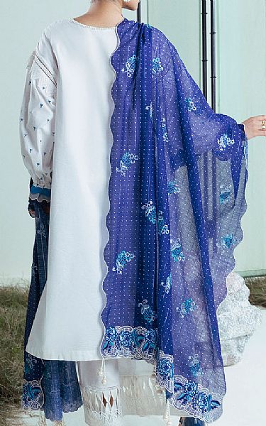 Gul Ahmed Off-white Lawn Suit | Pakistani Lawn Dress in USA- Image 2