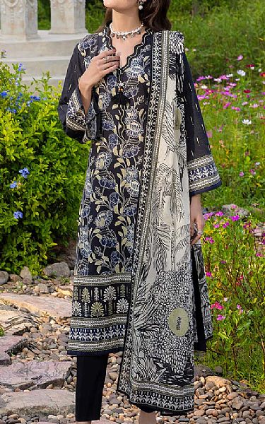 Gul Ahmed Black Lawn Suit | Pakistani Lawn Dress in USA- Image 1